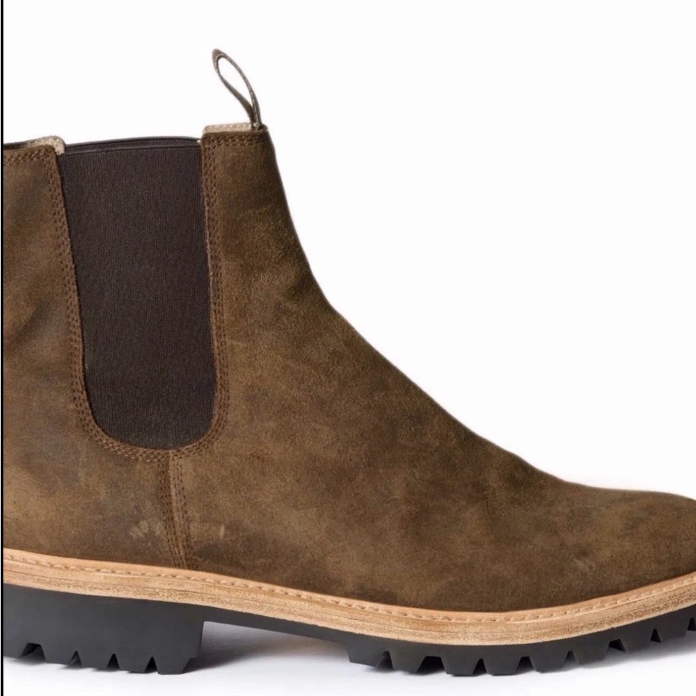 The Ranch Boot in Golden Waxed Suede